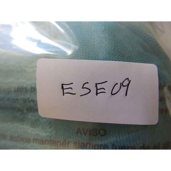 Chicos Cardigan Womens 2 Teal Blue Good 100% Silk Shrug Open Front 3/4 Sleeve - Picture 10 of 10